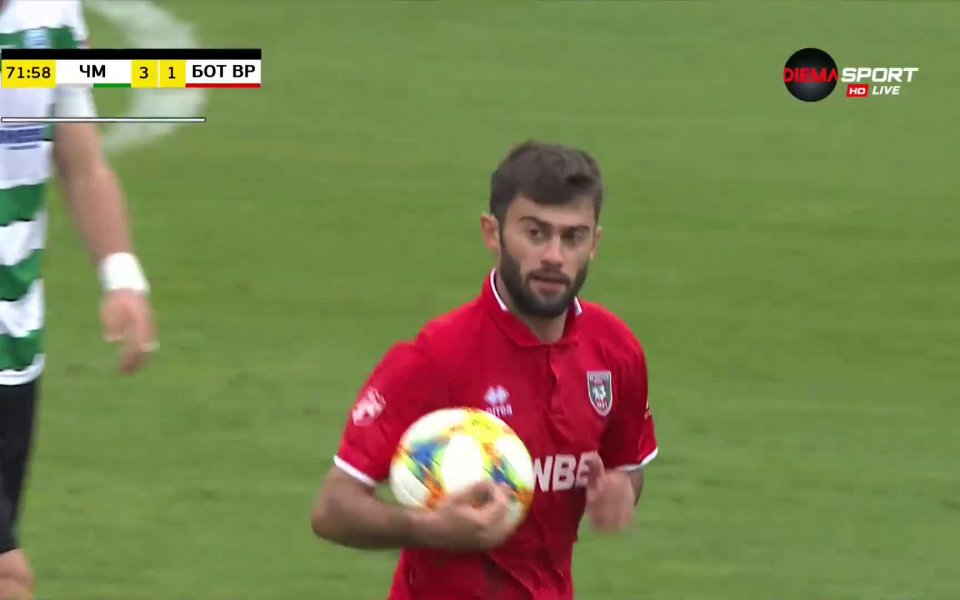 Отборът на Ботев Враца върна едно попадение за 1:3 във