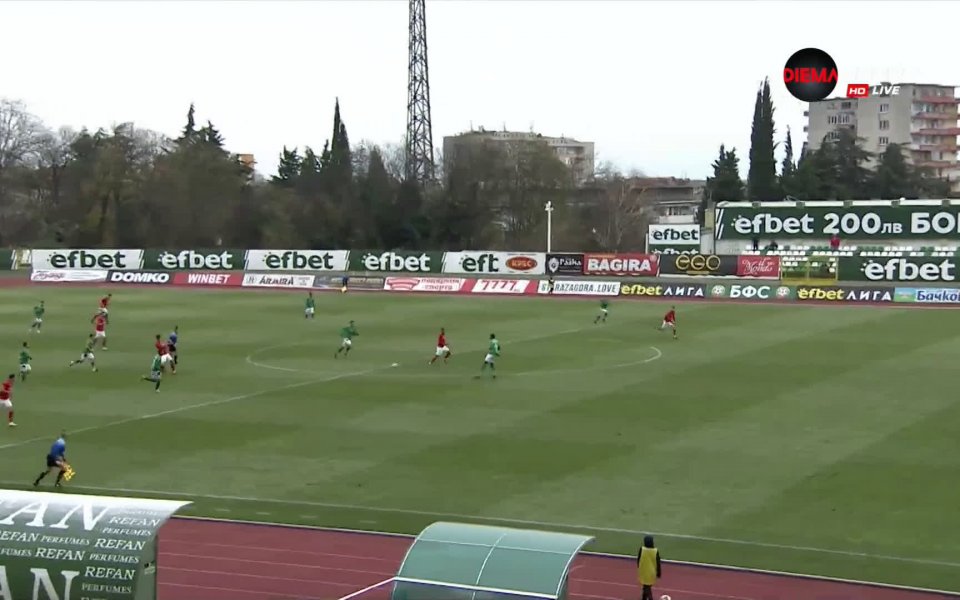 ЦСКА 1948 води с 3:1 при гостуването на Берое в