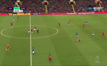 На почивката отборът на Ливърпул води с 4 2 срещу Евертън