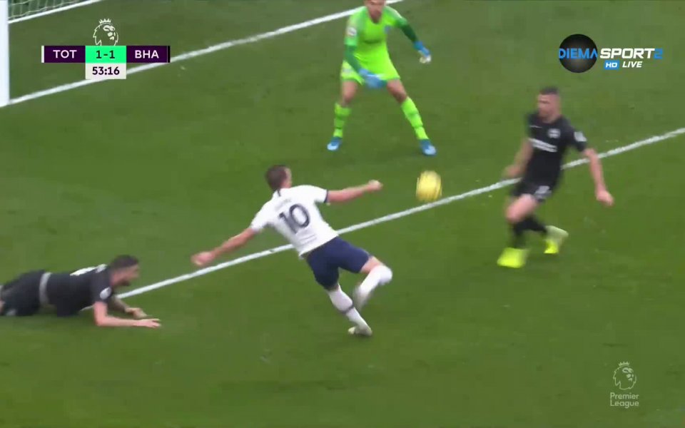 Тотнъм изравни резултата на 1:1 при домакинството на Брайтън в