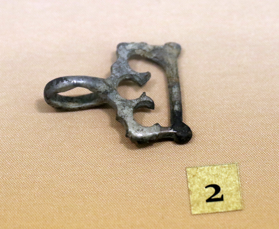 <p>Посребрена закопчалка за колан XV-XVII век</p>