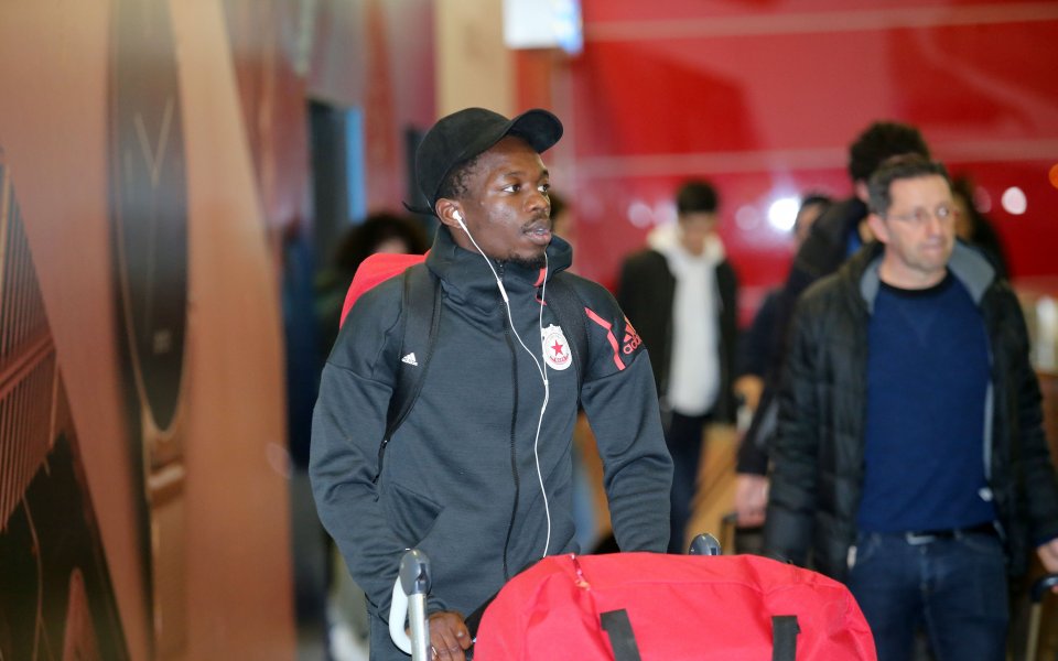 Отборът на ЦСКА кацна в София след лагера си в Испания, 02.02.2020 г.