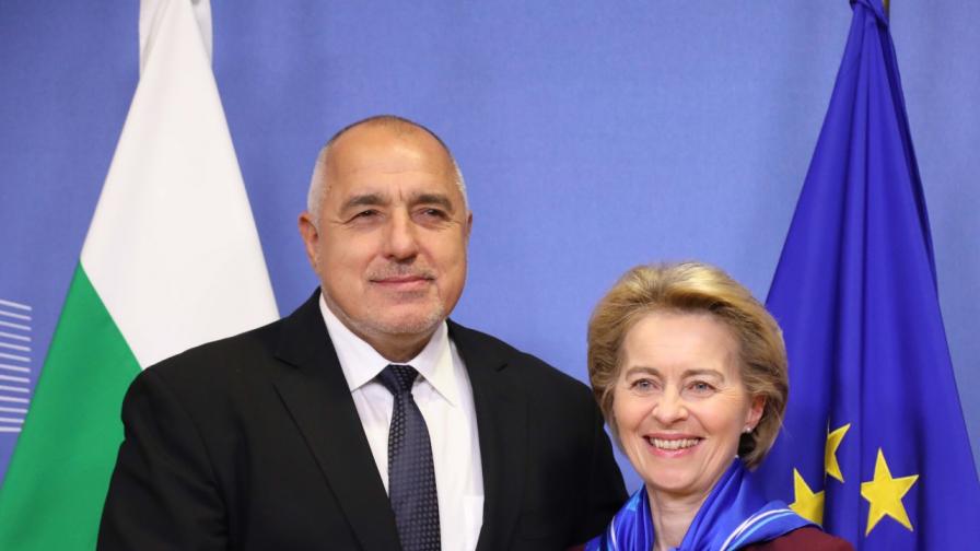  Борисов сложи пред шефа на Европейска комисия въпроса за цената на прехода към зелена стопанска система 