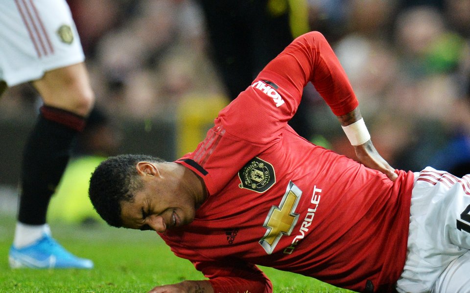 Възстановяването на нападателя на Манчестър Юнайтед Маркъс Рашфорд върви по