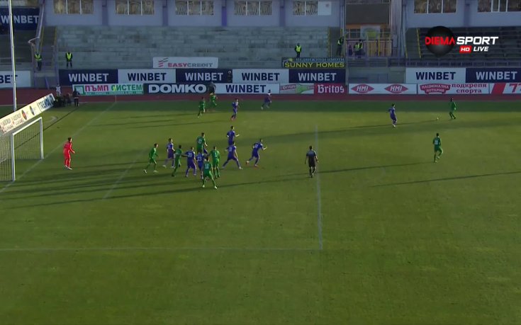 Етър - Лудогорец 0:0 /първо полувреме/