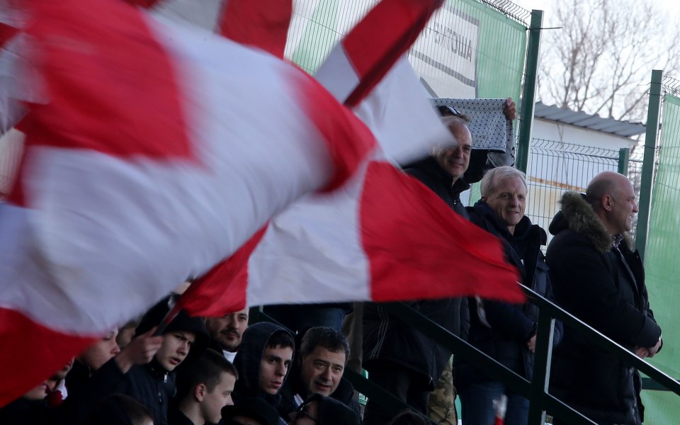 С течение на срещата между Царско село и ЦСКА феновете