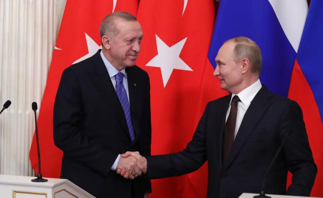 Ердоган: Уговорихме се с Путин за газов хъб в Турция