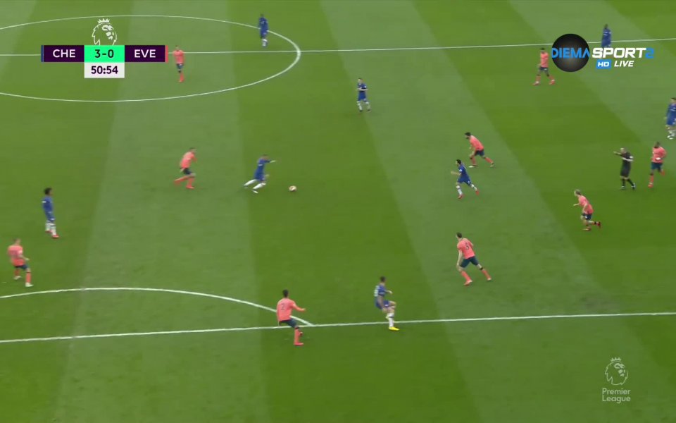 След 50 минути игра резултатът на Стамфорд Бридж вече бе