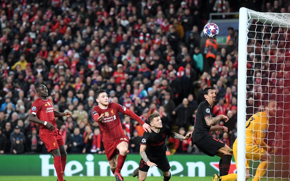 Отборите на Ливърпул и Атлетико Мадрид играят при резултат 1:0