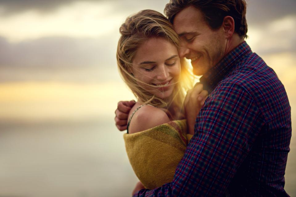  обич двойка връзка романтика залез 