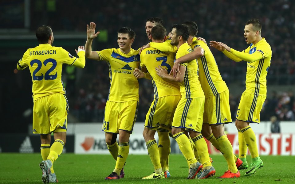 Най-успешният беларуски футболен клуб БАТЕ Борисов записа първа победа за