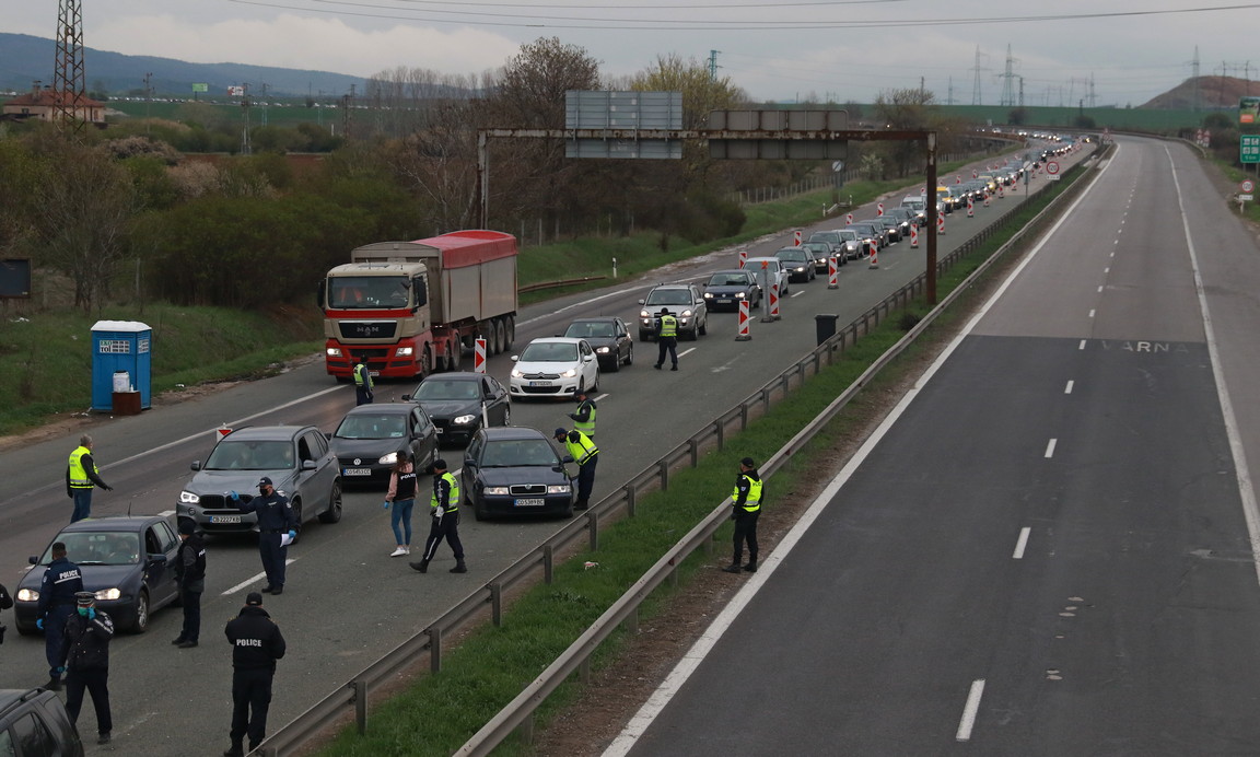 <p>Автомагистрала &quot;Хемус&quot; в посока София</p>