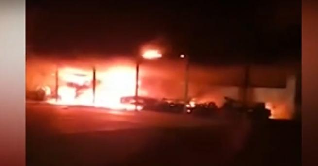 България Потресаващи кадри на умишлен палеж Управителят на обекта Недялко