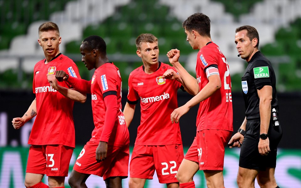 Отборите на Вердер Бремен и Байер Леверкизен играят при резултат