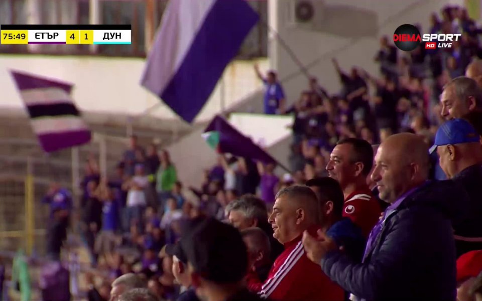 Тонислав Йорданов реализира втория си мач за Етър срещу Дунав