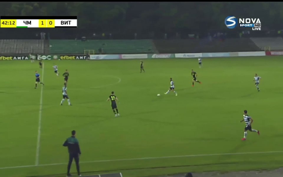 Черно море - Витоша 1:0 /първо полувреме/