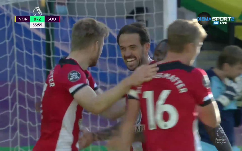 Норич - Саутхемптън 0:3