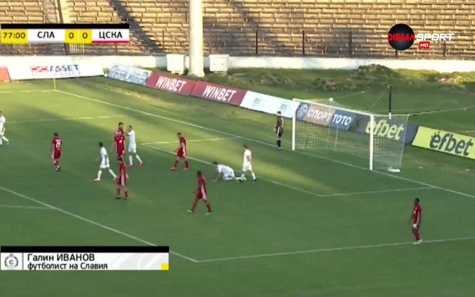 Халфът на Славия Галин Иванов пребори конкурентите си сред халфовете