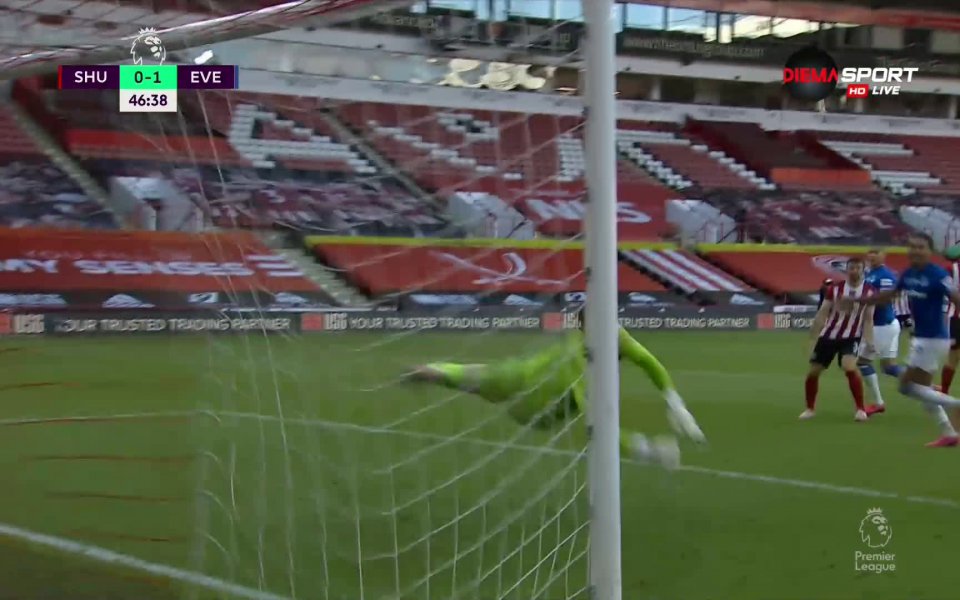 Отборът на Евертън поведе с 1:0 при гостуването на Шефилд