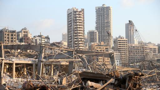  <p>Има задържани за гърмежа в Бейрут</p> 