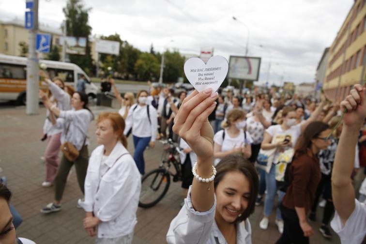 Минск протест жени