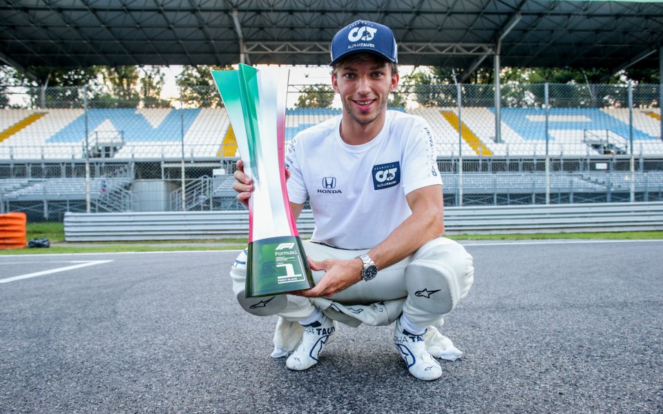 Пиер Гасли трудно можеше да повярва след финала на Гран