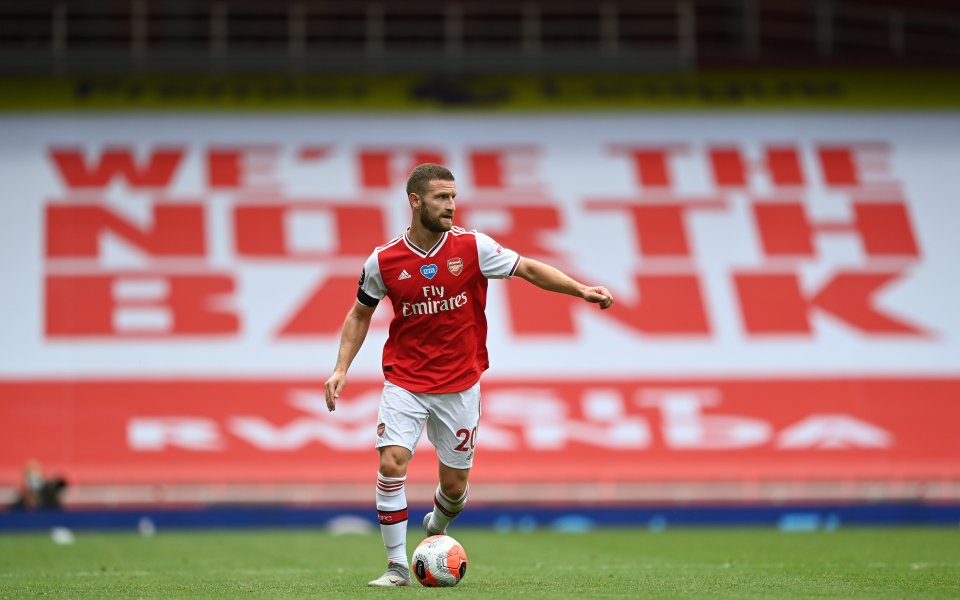 Наполи е близо до привличането на защитника на Арсенал Шкодран