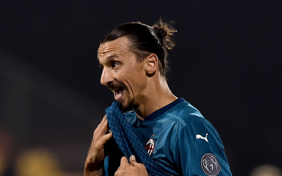 Звездата на Милан Златан Ибрахимович и защитникът на &bdquo;росонерите&ldquo; Лео