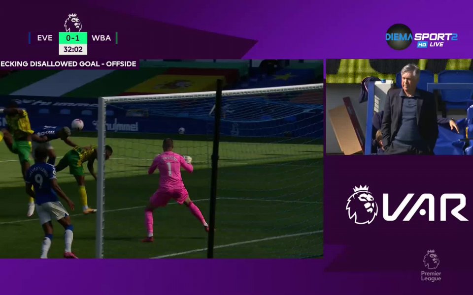 Отборът на Евертън успя да стигне до изравняване на резултата