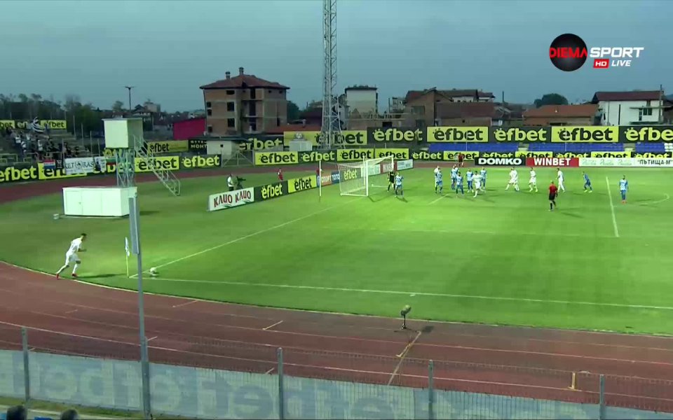 Монтана победи с 2:1 Славия в мач от 8-ия кръг