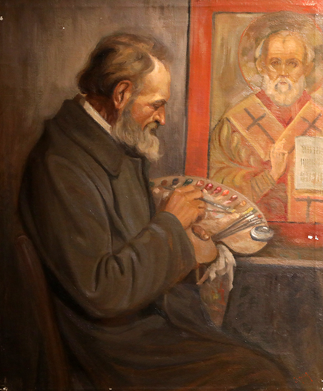 <p>Никола Костов Андонов, Художникът Александър Маринов 1930 г.</p>