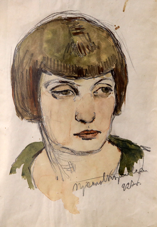 <p>Преслав Кършовски, Портрет на Мария Стоилова 1927 г.</p>
