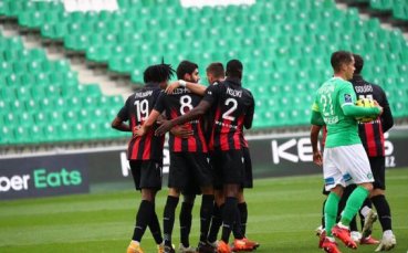 Ница победи с 3 1 като гост Сент Етиен в мач