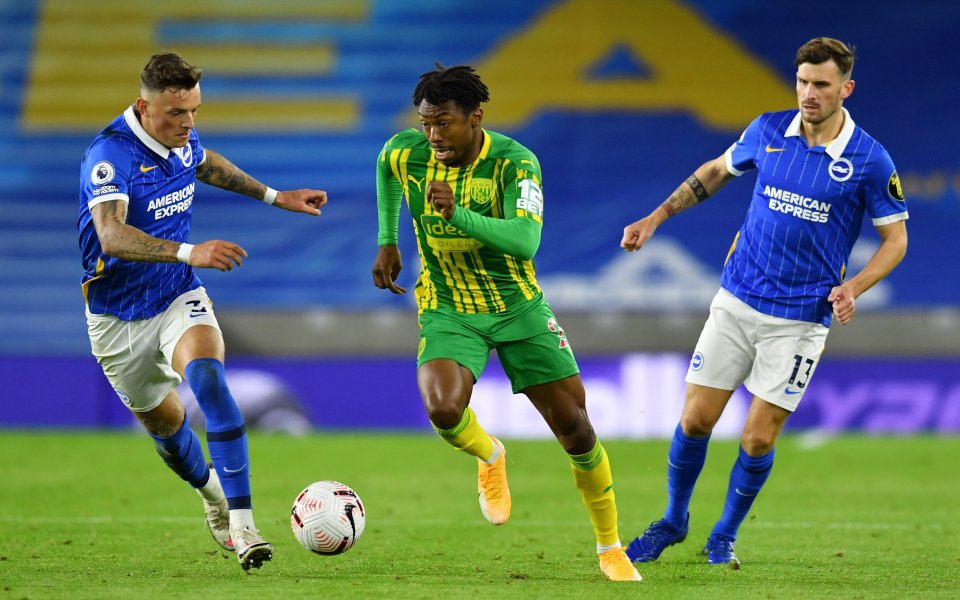 Брайтън и Уест Бромич завършиха 1:1 на "Амекс Стейдиъм" в