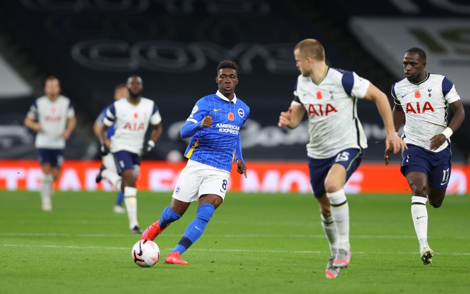 Тотнъм - Брайтън 2:1, Висша лига, 7-ми кръг