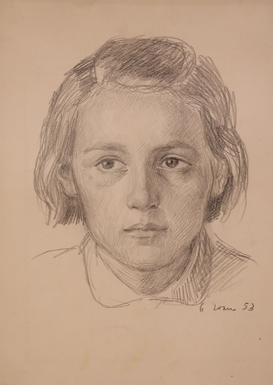 <p>Модел, 1955, молив вурху хартия</p>