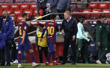 Треньорът на Барселона Роналд Куман обяснимо беше много щастлив след