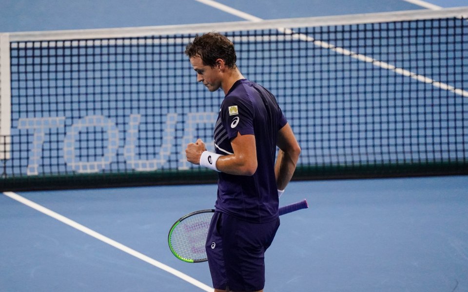 Васек Поспишил - Джон Милман 2:0 сета (6-3, 6-2), 1/4-финал Sofia Open 2020