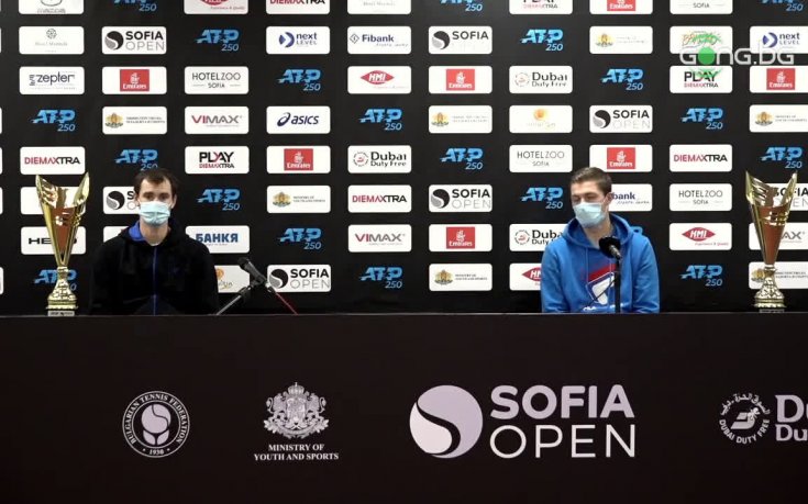 Първите думи на Мъри и Скупски след златния триумф при двойките на Sofia Open