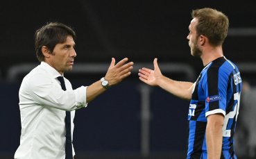 Треньорът на италианския Интер Милано Антонио Конте коментира Кристиан Ериксен натоварената