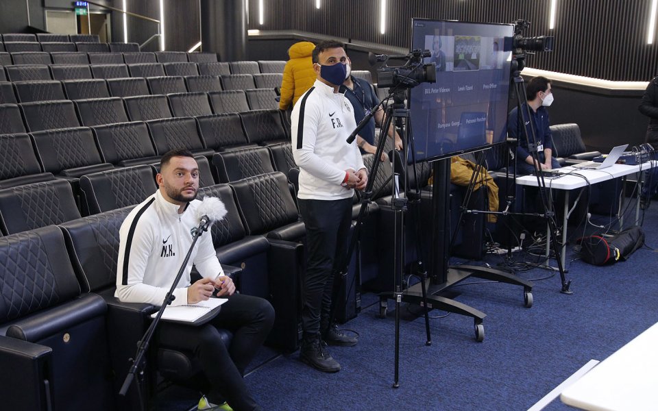 Пресконференция и тренировка на Лудогорец в Лондон, 25.11.2020 г.