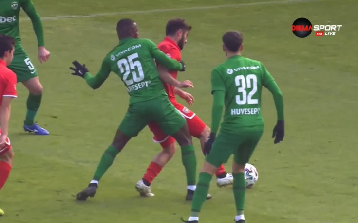 Лудогорец - Ботев Враца 2:1 /първо полувреме/