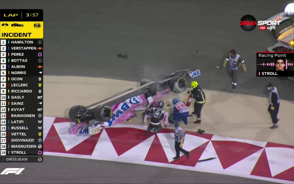 Веднага след рестарта се стигна до нов инцидент. Колата на