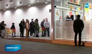 Въпреки мерките: Препълнени магазини и липса на дистанция