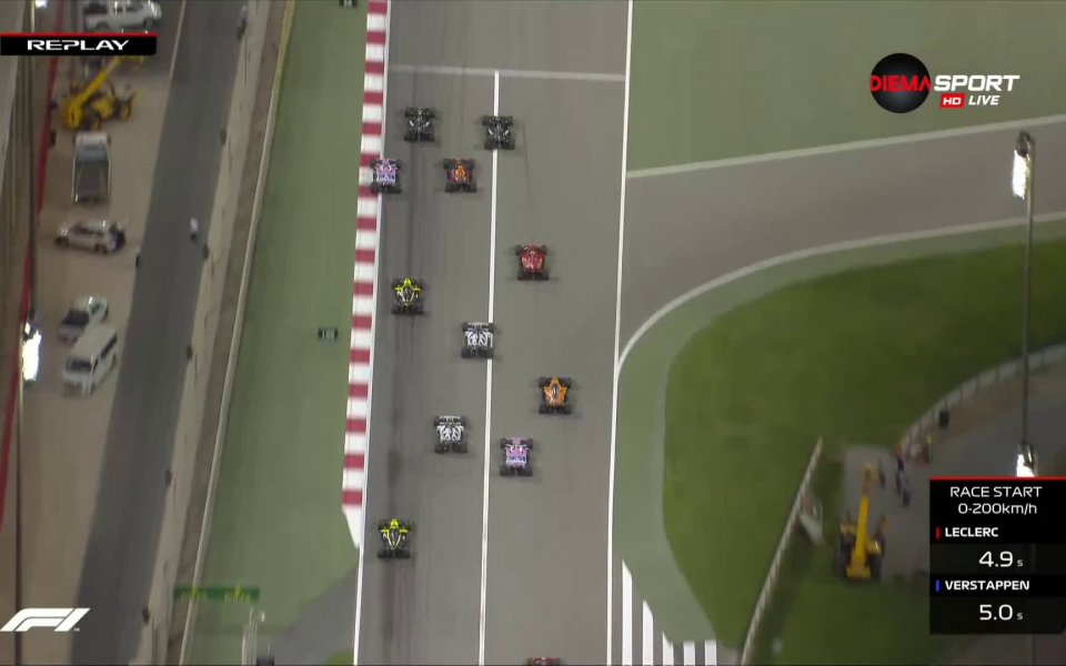 Още след старта Джордж Ръсел успя да изпревари Валтери Ботас