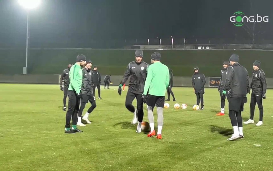 Отборът на Лудогорец проведе тренировка преди последния си двубоя от