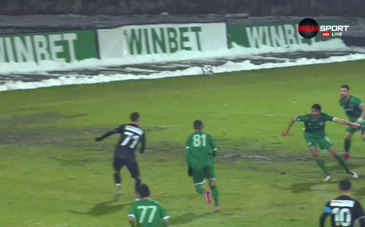 Ботев Враца - Славия 0:1 /първо полувреме/