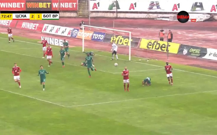 ЦСКА - Ботев Вр 2:1 /репортаж/
