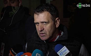 Треньорът на ЦСКА Бруно Акрапович говори пред медиите след победата