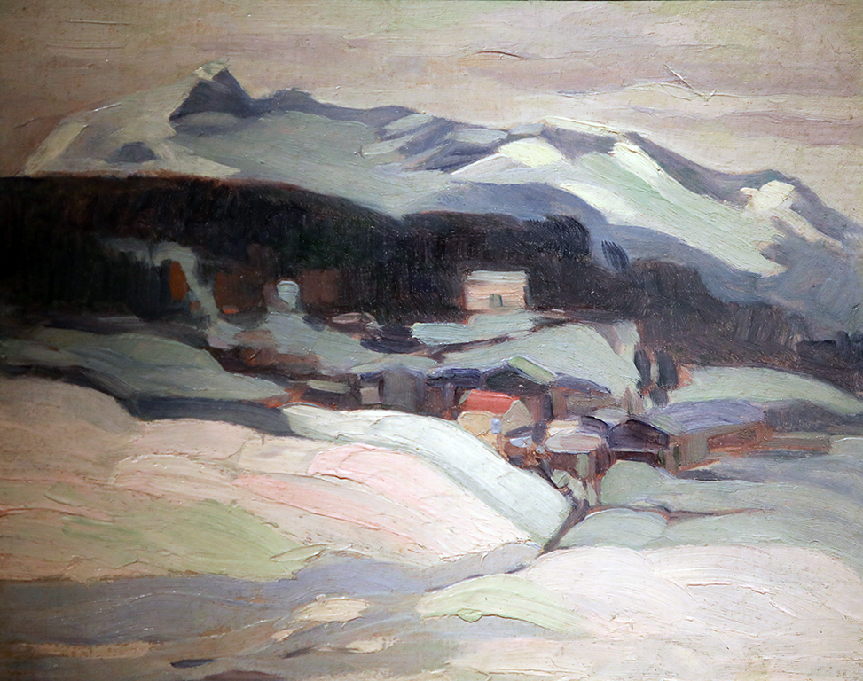 <p>Зимен курорт в Алпите, Австрия, 1921</p>